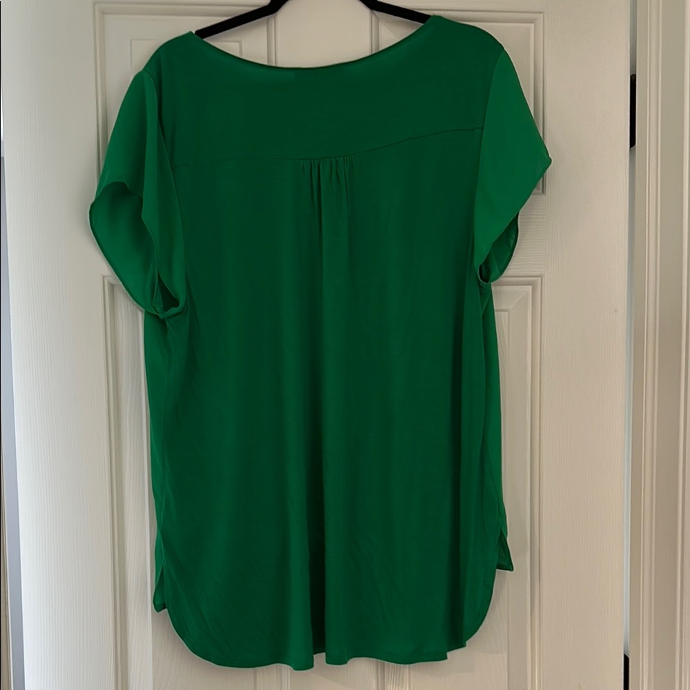 INC International Concepts Green Blouse with Elegant Design - Picture 3 of 3